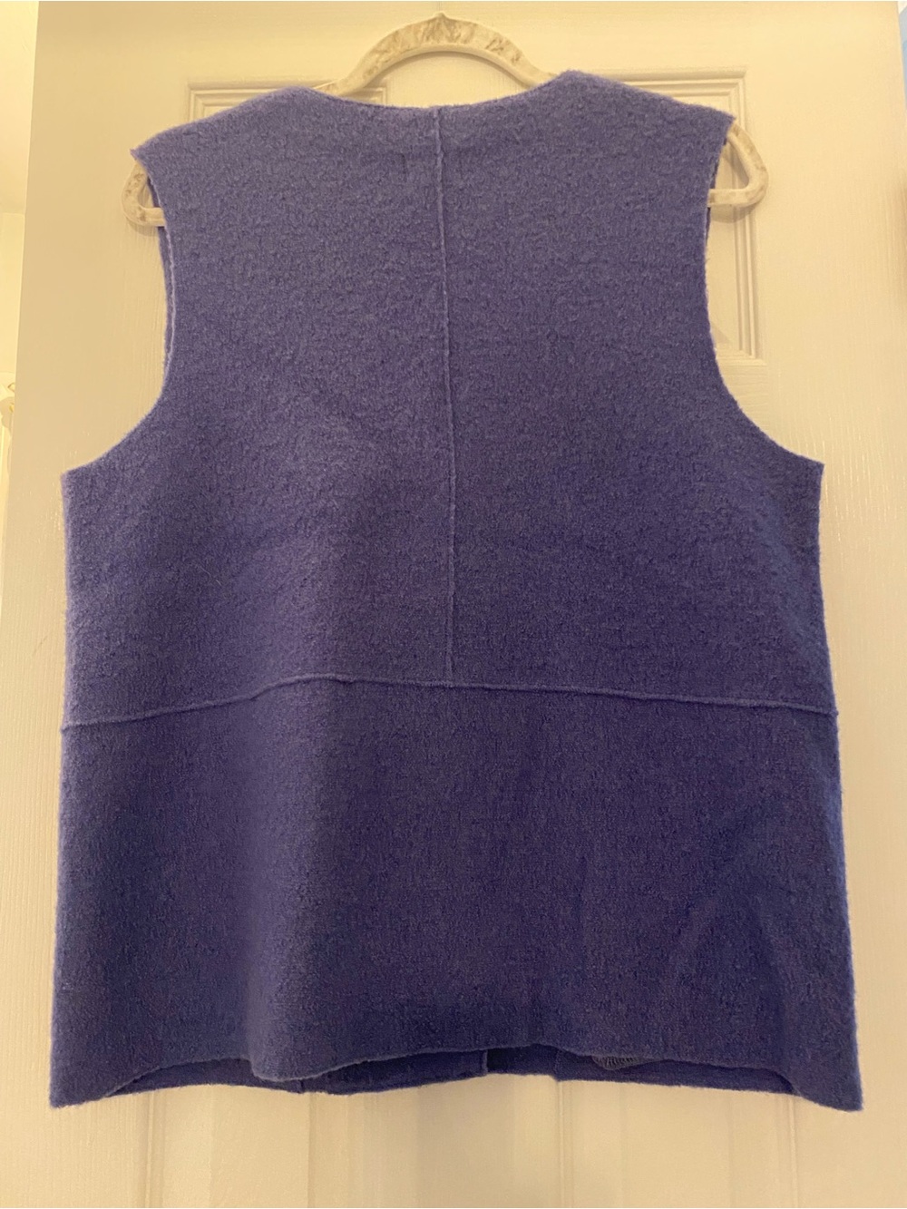 Nomadic Traders NTCO Vintage Medium Wool Periwinkle Vest Artsy Lagenlook Witchy - Picture 9 of 13